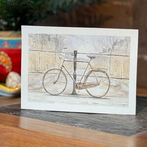 Original Watercolor Painting Bike in Amsterdam 8 x 6
